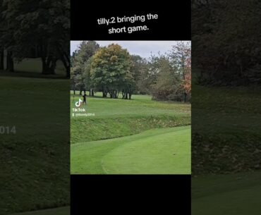 some unbelievable golf played last night in Tilly and Harries break 30 attempt #golf #girls