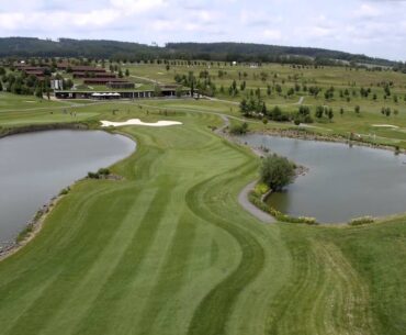 Golf resort Kaskáda - hřiště - 9. jamka na Dřevěné
