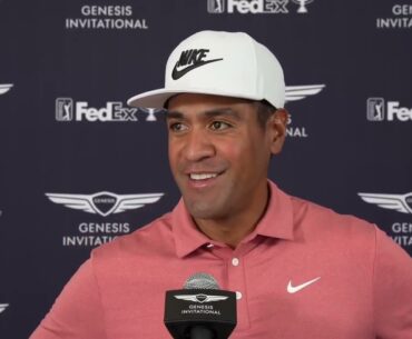 Tony Finau Discusses 2025 Genesis Invitational | PGA Tour Saturday Flash Interview
