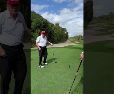 Donald Trump brags that his granddaughter Kai gets her golfing skills from him 🤣
