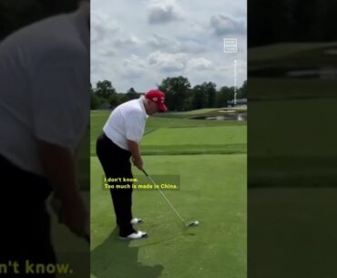 Spectators Heckle Donald Trump on Golf Course