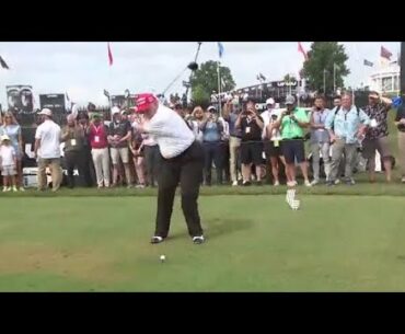 Donald Trump at LIV Golf tournament