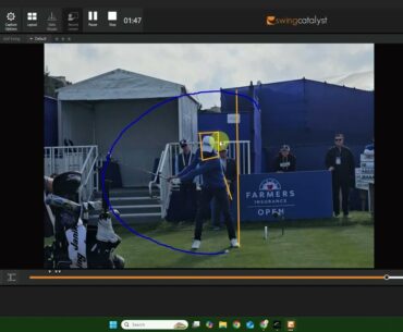 Matteo Manassero Driver - Front View Analysis