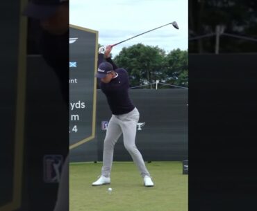 Niklas Norgaard Driver Face On Slow Motion 2024 #slowmotiongolfswings #niklasnorgaard #golfswing