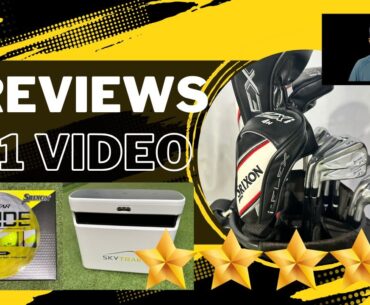 3 Reviews in One - New Srixon Z Star Divide, Srixon ZXi line & Skytrak+ Skills Assessment Tool