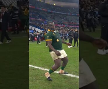 Dance like nobody's watching 🕺🏿🇿🇦 #Rugby #Shorts #RWC2023