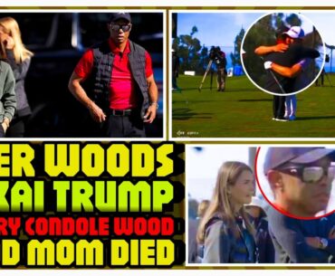 Tiger Woods hug Rory Mcllory with Kai Trump | Woods mother death | PGA Tour golf event California