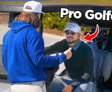 “So you’re the best golfer here?”