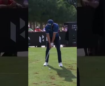 Laurie Canter Tee Shot with iron Face On 2025 #golf #golfmemories #golfswing