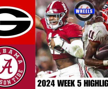 #2 Georgia v #4 Alabama (GAME OF THE YEAR) | Full Game Highlights | 2024 College Football Highlights