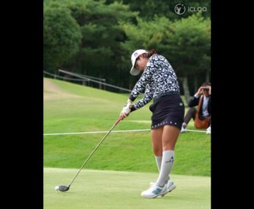 The impact moment of the swing using ground reaction is like this.