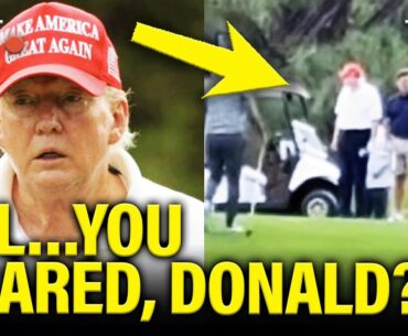 Trump BLOWS UP PLANS and hides on GOLF COURSE