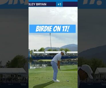 Wesley Makes Birdie On Iconic 17th Hole In First Round of Amex!