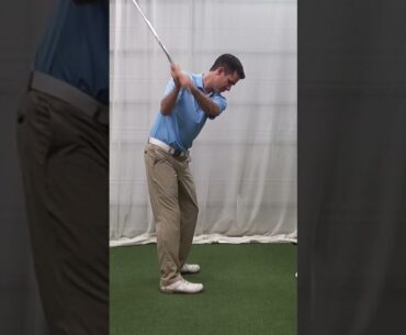 Relax for Shallow Arms  #golf #improveyourgolf #golfswing #grip