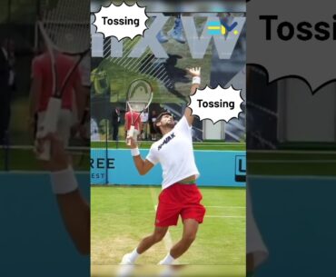 Novak Djokovic serve in slow motion #shorts #djokovic