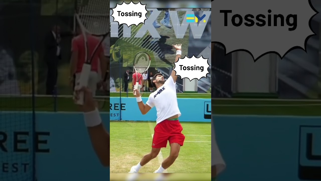 Novak Djokovic serve in slow motion #shorts #djokovic Novak Djokovic serve in slow motion #shorts #djokovic
