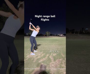 Night range ball flights ✨ #golf