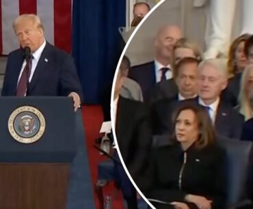 Hillary Clinton seen laughing when Trump announces 'Gulf of America' rename