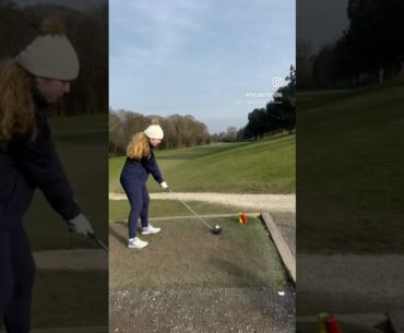 Playing golf on a gorgeous February afternoon #golfsisters #golg #golfgirl #womeningolf #girlgolfers