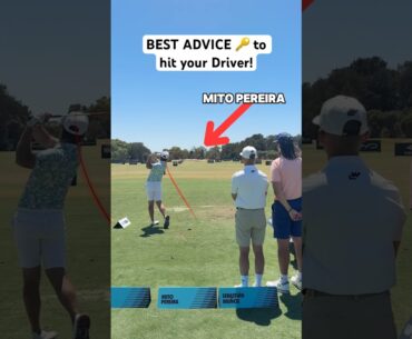 Mito shares his secret on hitting a low bullet with your Driver! 😱🔥 #golf #golfswing #golfcoach