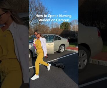 How to Spot a Nursing Student on Campus #nursingschool
