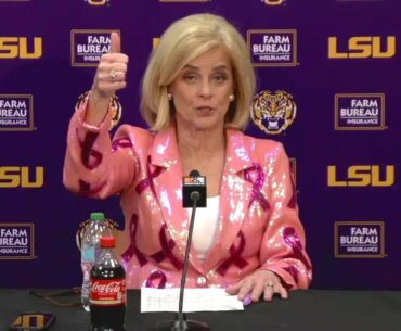 LSU Kim Mulkey WIN over Georgia postgame plus Jersey Wolfenbarger and Sa'Myah Smith