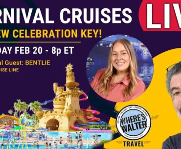 LIVE Carnival Cruise Line Q&A. Feb 20, 8p ET. #Cruise