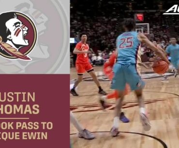 Florida State's Justin Thomas No-Look Pass To Malique Ewin