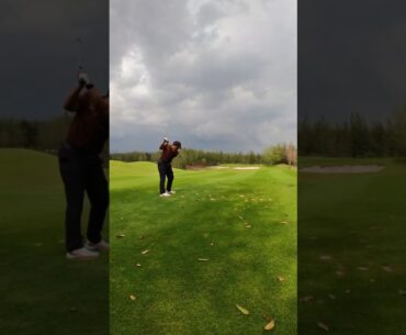 PK Patcharajutar Kongkrapan in Action at Adidas Golf Event Siam Country Club