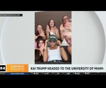 Donald Trump's granddaughter Kai to play golf for University of Miami