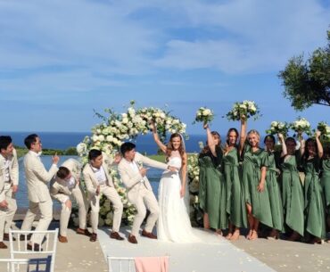 Exclusive Marbella golf resort wedding with views across Gibraltar to Africa