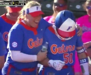 Florida softball's Baylee Goddard hits home run vs. USF(South Florida)