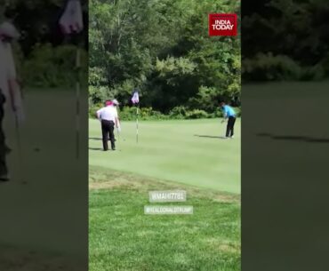 Former US President Trump And Former Indian Cricket Captain Dhoni Played Golf Together
