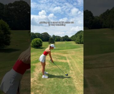 slowly making progress ⛳️🏌🏼‍♀️ #golfbeginner #golfgirl #golf #shorts