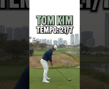 Is Tom Kim’s golf swing Tour Tempo? #golf