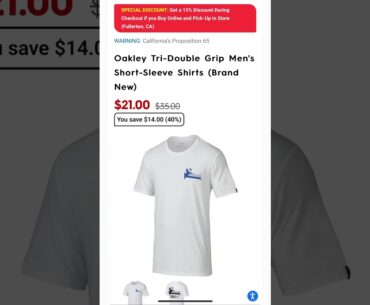 Motorhelmets Store Sale Oakley O-Photoshades & Tri-Double Grip Men's Short-Sleeve Tee Shirts #shorts