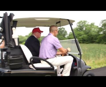 That time we chased Donald Trump in a golf cart