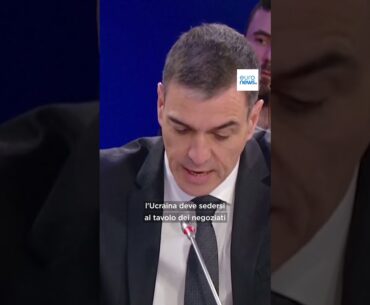 Sánchez: "L'Ucraina deve sedersi al tavolo dei negoziati"