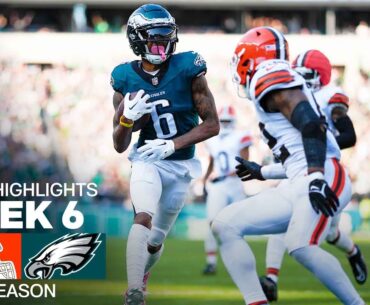 Cleveland Browns vs. Philadelphia Eagles | 2024 Week 6 Game Highlights
