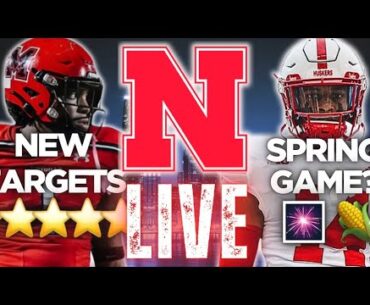 LIVE: Nebraska Offseason NUGGETS + Q&A🌽🏆| RECRUITING & SPRING GAME? | Husker Football News