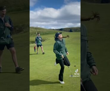 Cool day at Chambers Bay #golf #shorts #golfswing #golfgirl #viralvideo #chambersbay