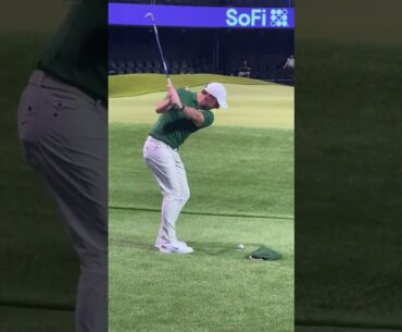 Rory hitting a little flopper.