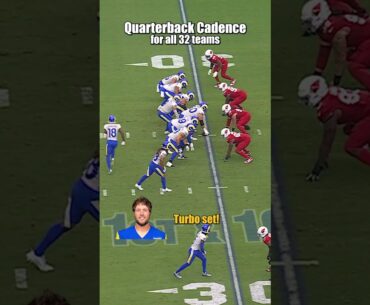 QB cadence for all 32 teams 🗣 #NFL #football #funny