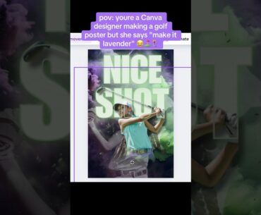 How to design an easy Golf day poster in Canva #sportsposter #golfday #canvadesign #seniorphotos