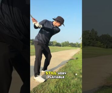 Epic Golf Drive & Recovery Shot!
