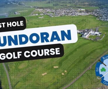 1st hole: Bundoran Golf Club from above.