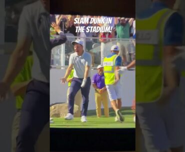 Emiliano Grillo with an around the world slam dunk ace at the 2025 WM Phoenix Open! #golf #pgatour