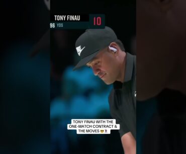 Welcome to #TGLGolf, Big Tone 😎🕺 @LosAngelesGolfClub 📺: @espn #golf #shorts #tonyfinau