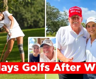 Donald Trump Plays Golfs With Granddaughter After His 2024 Presidential Election Win