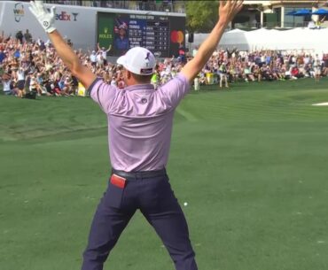 Justin Thomas hole-out eagle, hole-in-one, Phoenix Open, leaderboard, final round, live scores, Thomas Detry first PGA Tour win